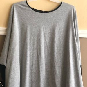 Quarter sleeve oversized shirt